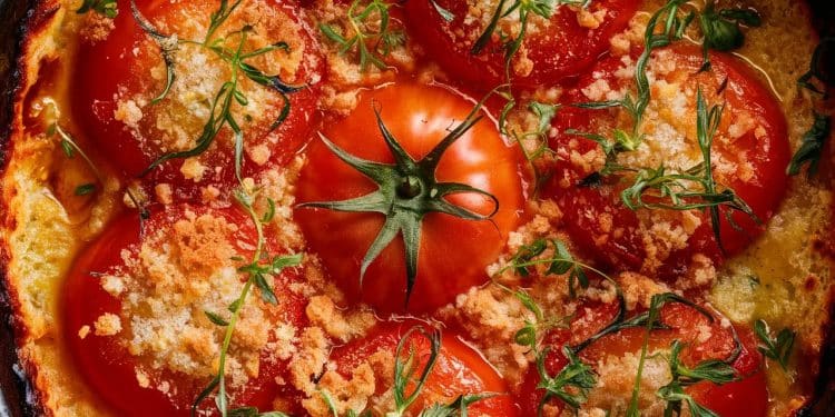 Délicieux Gratin de Tomates : Un Plat Végétarien Sain et Savoureux - Viral Mag Découvrez notre recette de gratin de tomates végétarien un plat sain et savoureux parfait pour lété Facile à préparer avec des ingrédients simples Viral Mag
