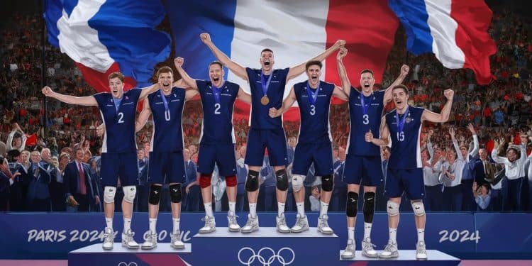 Exploit historique de l’équipe de France de volley aux JO de Paris - Viral Mag Les Bleus du volley réalisent un doublé olympique inédit en battant la Pologne en finale des Jeux de Paris 2024 Revivez leur parcours et cette victoire légendaire Viral Mag