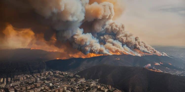 Feux de forêt à Izmir : les quartiers résidentiels menacés - Viral Mag Un violent incendie ravage la région dIzmir en Turquie atteignant les zones résidentielles Évacuations en cours vents violents et fumée épaisse   Viral Mag