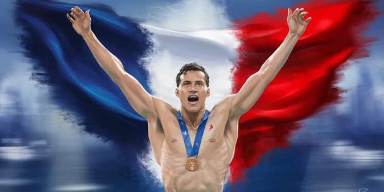 Florent Manaudou : L’Émotion D’Une Médaille Historique - Viral Mag Florent Manaudou décroche le bronze au 50m nage libre aux JO de Paris 2024 signant ainsi un 4e podium olympique consécutif Une performance exceptionnelle Viral Mag
