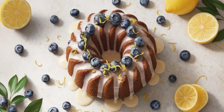 Gâteau Bundt Citron-Myrtille: Une Douceur Estivale Irrésistible - Viral Mag Découvrez notre recette inratable de gâteau Bundt au citron et aux myrtilles Moelleux fruité et élégant il sera la star de vos goûters dété Viral Mag