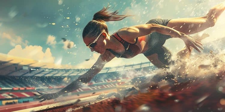Une spectaculaire chute a marqué les séries du 100m haies féminin aux Jeux Olympiques LAustralienne Michelle Jenneke a chuté lourdement mais sest relevée pour finir sa course Retour sur cet incident   Viral Mag