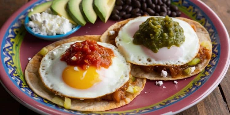 Découvrez les Huevos Divorciados un petit déjeuner mexicain qui vous fera voyager dès le réveil Deux œufs deux salsas deux saveurs pour un plaisir décuplé   Viral Mag