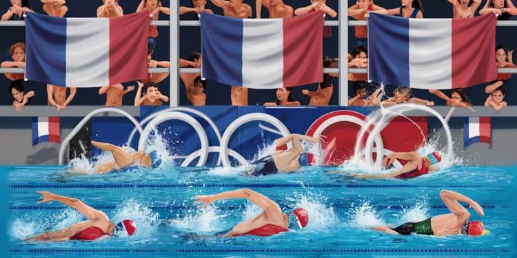 Jeux Olympiques de Paris 2024 : Déception pour la natation française - Viral Mag Les nageurs français reviennent des JO de Paris 2024 sans médaille au 1500m nage libre Découvrez les performances et le bilan Viral Mag