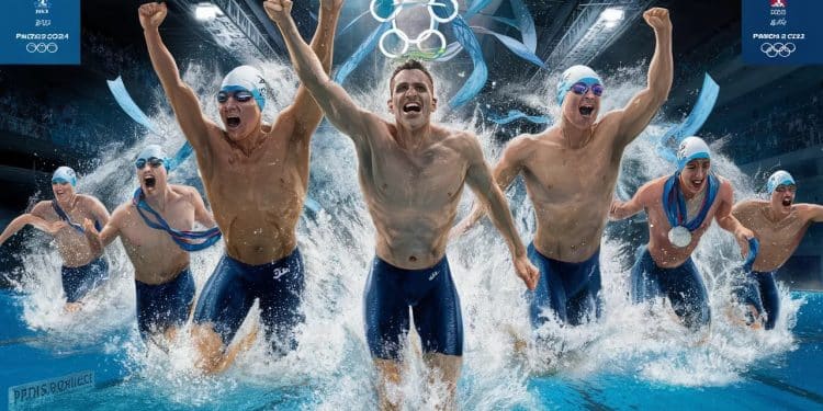 JO Paris 2024 : Le triomphe du relais 4x100m 4 nages français - Viral Mag Découvrez les coulisses de lexploit du relais 4x100m 4 nages français aux JO de Paris 2024 avec Léon Marchand Florent Manaudou et leur bronze héroïque Viral Mag