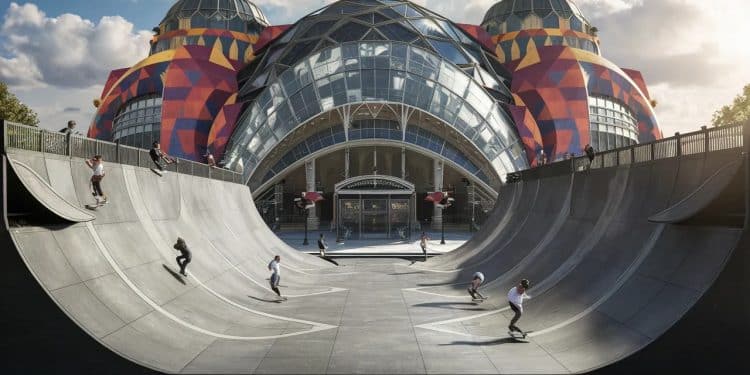 Découvrez la Cycloïde Piazza de Raphaël Zarka une sculpture skatable unique installée devant le Centre Pompidou pour les JO 2024 Une expérience artistique et sportive inédite    Viral Mag
