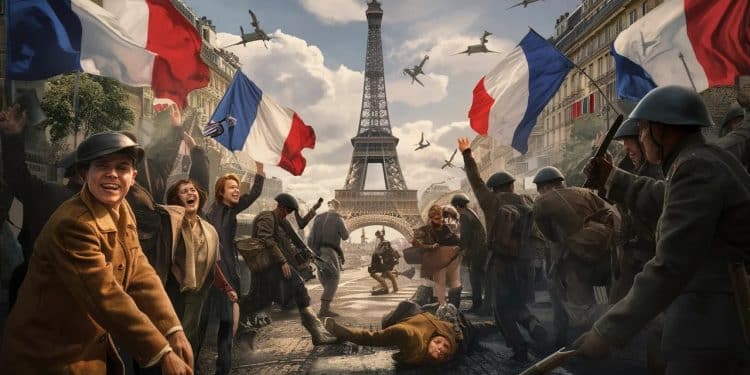 La Libération de Paris : Quand l’Histoire a Basculé en 1944 - Viral Mag 25 août 1944 Paris est libéré après 4 ans doccupation nazie Revivez ce moment charnière de lHistoire de France qui a changé le destin du pays et du monde   Viral Mag