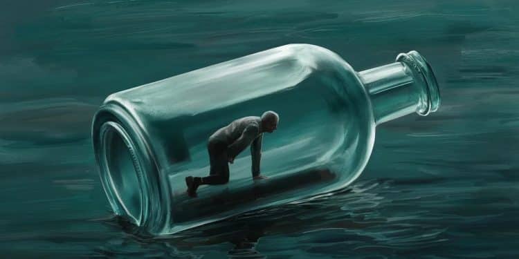 Abraham Poincheval artiste marseillais connu pour ses performances artistiques insolites sest installé pour une semaine dans une maison de verre en forme de bouteille géante à proximité du Stade de France Découvrez les détails de cette expérience artistique hors du commun   Viral Mag