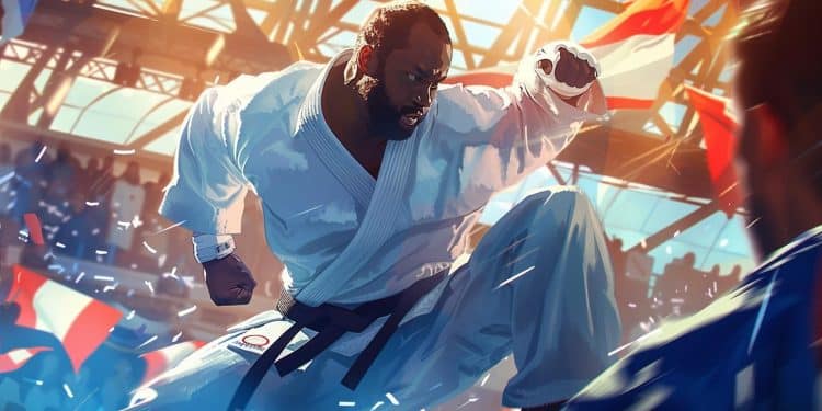 Le fabuleux ippon de Teddy Riner : sacré champion olympique aux JO de Paris ! - Viral Mag Teddy Riner a remporté lor olympique à Paris grâce à un ippon phénoménal en finale contre le Coréen Kim Min jong Revivez ce moment historique Viral Mag