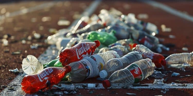 Le Gaspillage Choquant des Bouteilles en Plastique aux JO 2024 - Viral Mag Découvrez le scandale écologique qui éclabousse les Jeux Olympiques de Paris 2024  le gaspillage massif de bouteilles en plastique transvasées dans des écocups   Viral Mag