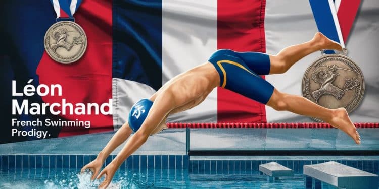 Léon Marchand, le prodige de la natation française - Viral Mag Découvrez le parcours exceptionnel de Léon Marchand le nageur français qui a raflé quatre médailles dor aux Jeux Olympiques de Paris 2024 Viral Mag