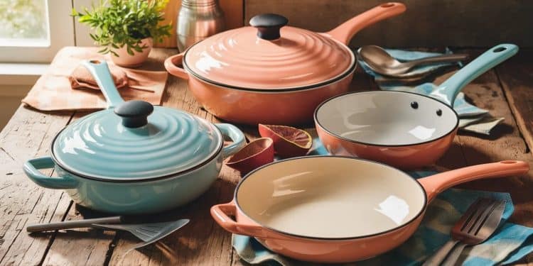 Les 4 Meilleurs Ensembles de Batterie de Cuisine en Céramique de 2024 - Viral Mag Découvrez notre sélection des meilleurs ensembles de batterie de cuisine en céramique pour équiper votre cuisine Design performance durabilité on vous dit tout Viral Mag