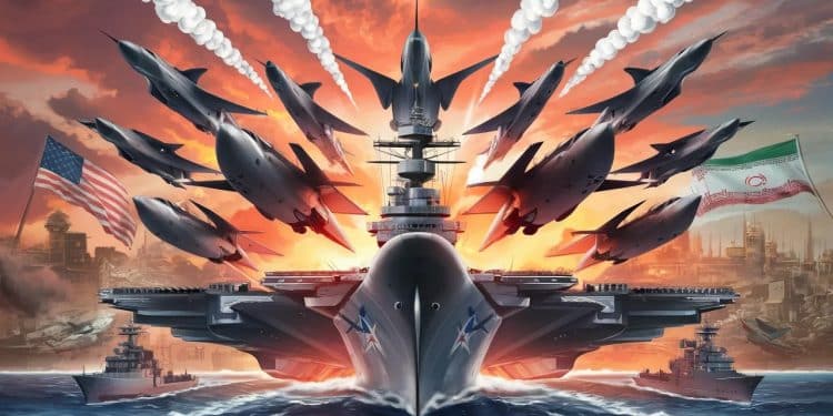 Les États-Unis renforcent leur présence militaire au Proche-Orient - Viral Mag Face aux menaces iraniennes les États Unis déploient davantage de navires de guerre et davions de combat pour protéger leurs troupes et leur allié israélien   Viral Mag