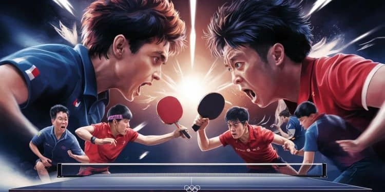 Les Frères Lebrun et Gauzy Affrontent L’Ogre Chinois en Demi-Finale - Viral Mag Les champions français de tennis de table les frères Lebrun et Gauzy se tiennent prêts pour une confrontation épique contre léquipe chinoise en demi finale des JO de Paris 2024   Viral Mag