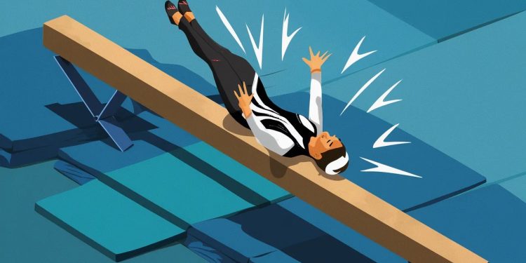 L’étoile de la gymnastique Simone Biles chute et rate le podium - Viral Mag La superstar américaine Simone Biles a chuté à la poutre aux JO de Paris 2024 ratant ainsi le podium Un choc pour la multiple médaillée olympique Viral Mag