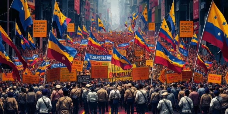 L’opposition vénézuélienne dans la rue pour revendiquer sa victoire - Viral Mag Les partisans de lopposition vénézuélienne se rassemblent à Caracas pour réclamer la victoire de leur candidate face au président Maduro proclamé vainqueur de la présidentielle de juillet La tension monte dans le pays Viral Mag