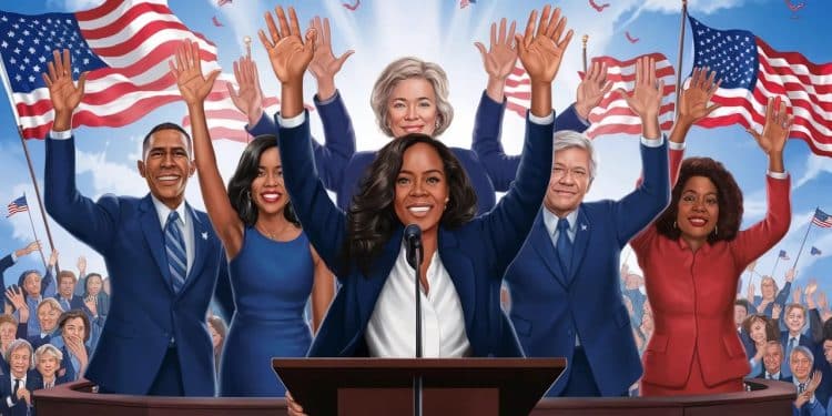 Mobilisation de Poids pour Kamala Harris : Les Obama et Clinton en Renfort - Viral Mag Michelle et Barack Obama Bill et Hillary Clinton Oprah Winfrey Des personnalités de renom se mobilisent pour soutenir Kamala Harris à la convention démocrate de Chicago Viral Mag