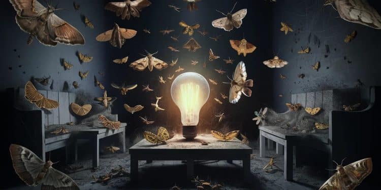 Papillons de nuit : Comment s’en débarrasser efficacement - Viral Mag Découvrez des méthodes pratiques et naturelles pour éloigner les papillons de nuit de votre maison et prévenir les dégâts   Viral Mag