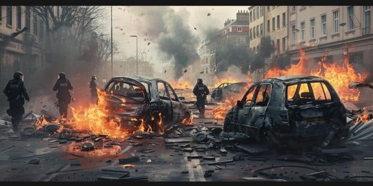 Royaume-Uni : Heurts entre la police et les manifestants anti-immigration - Viral Mag Des violents affrontements ont éclaté dans plusieurs villes du Royaume Uni lors de manifestations anti immigration et anti musulmanes La police a dû intervenir Viral Mag