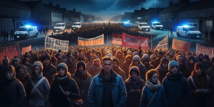 Royaume-Uni : le triomphe des manifestants antiracistes à Rotherham - Viral Mag Malgré des menaces de violences anti immigration les manifestants antiracistes ont investi les rues de Rotherham faisant reculer les émeutiers Viral Mag