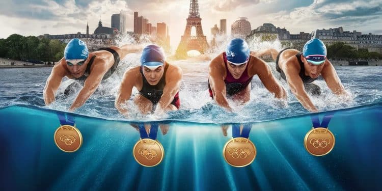 Triathlon aux JO 2024 : Les Bleus Plongent Pour l’Or - Viral Mag Après un premier week end olympique mémorable les triathlètes français se jettent à leau ce lundi pour décrocher lor en relais mixte Un défi de taille les attend dans la Seine Viral Mag