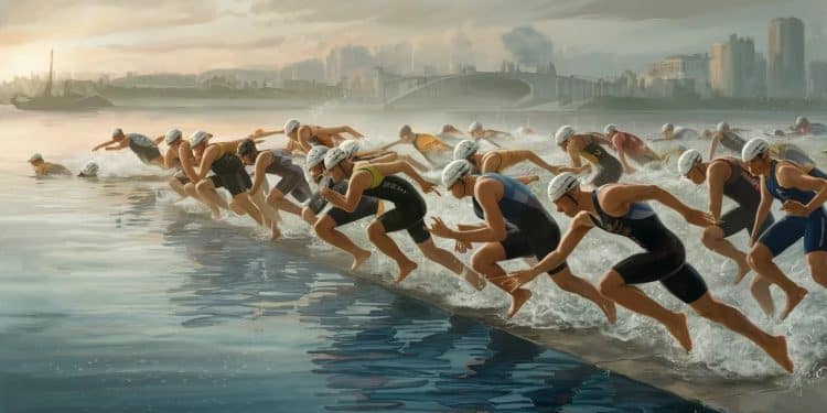 Triathlon Olympique : Un Départ Matinal aux Multiples Avantages - Viral Mag Découvrez les raisons qui poussent les organisateurs de triathlon aux JO à programmer les épreuves tôt le matin Entre conditions optimales et logistique tout est pensé pour le bien être des athlètes et le bon déroulement des courses Viral Mag