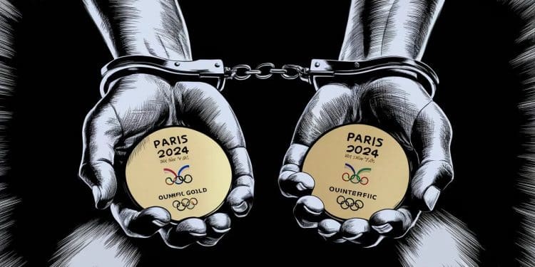 Un Brésilien exclu de Paris après la vente de fausses médailles olympiques - Viral Mag Un Brésilien de 39 ans condamné à 10 mois de prison avec sursis et interdit de séjour à Paris pendant 3 ans pour la vente à la sauvette de centaines de fausses médailles des JO de Paris 2024   Viral Mag