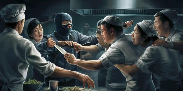 Dans un restaurant de Lyon un homme en situation irrégulière tente de voler les pourboires des serveurs Armé dun couteau il menace avant de senfuir   Viral Mag