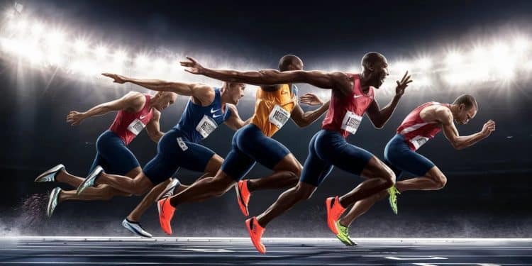 Un duel d’anthologie aux JO : L’incroyable photo-finish de Lyles - Viral Mag Noah Lyles décroche lor olympique du 100m dans un finish épique pour seulement 5 millièmes Découvrez les coulisses de cette course légendaire Viral Mag