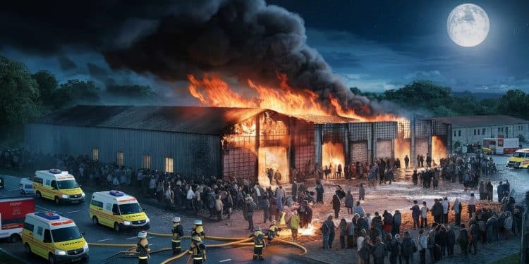 Un hangar abritant près de 300 migrants détruit dans un incendie à Calais sur fond de tensions entre Soudanais du Nord et du Sud Interventions tendues des pompiers   Viral Mag