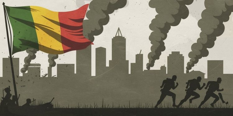 Attaque terroriste au Mali : Bamako sous le feu des explosions - Viral Mag Des tirs et des explosions secouent Bamako après une attaque terroriste contre un camp militaire Larmée malienne affirme contrôler la situation   Viral Mag