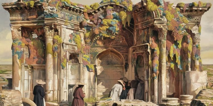 Découvrez comment un lichen énigmatique grignote lentement les vestiges millénaires de Persépolis joyau du patrimoine iranien Les experts salarment   Viral Mag