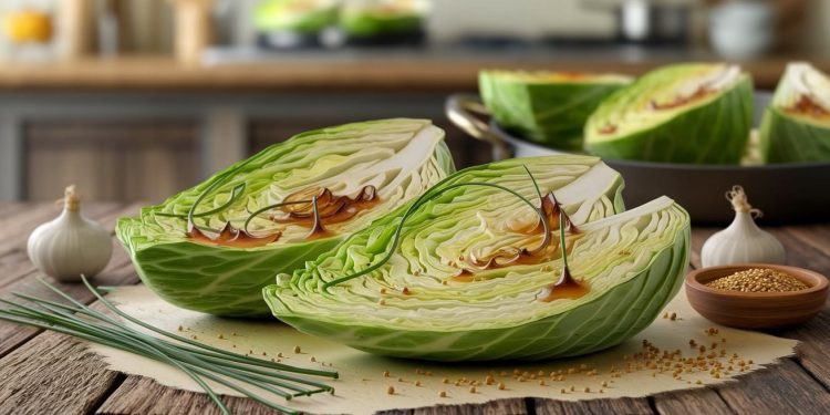 Le Chou Rôti à la Vinaigrette de Moutarde et Ciboulette - Viral Mag Découvrez notre recette du chou rôti à la vinaigrette de moutarde et ciboulette Une façon originale et savoureuse de cuisiner ce légume méconnu Facile à préparer Viral Mag