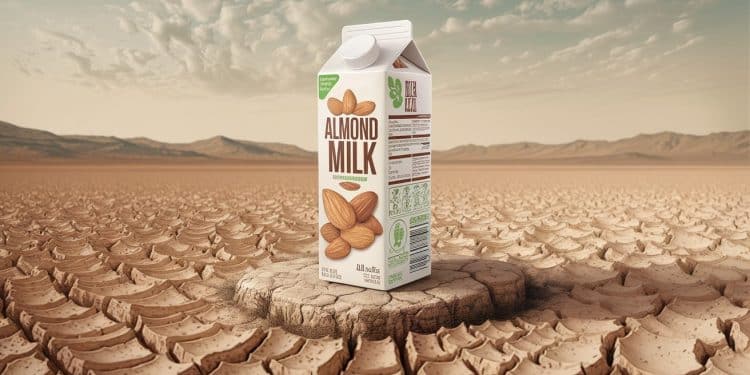 Si le lait damande est plébiscité pour ses bienfaits santé son impact environnemental pose question Découvrez les enjeux de cette boisson tendance   Viral Mag