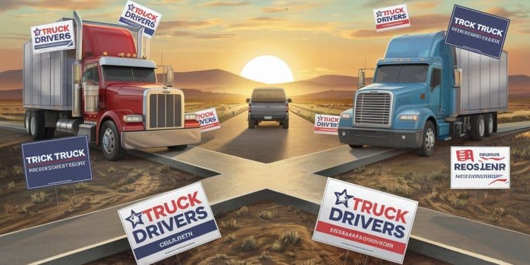 Le syndicat des routiers américains lâche Trump et Harris - Viral Mag LInternational Brotherhood of Teamsters syndicat des chauffeurs routiers renonce à soutenir un candidat à la présidentielle un revers pour les démocrates   Viral Mag