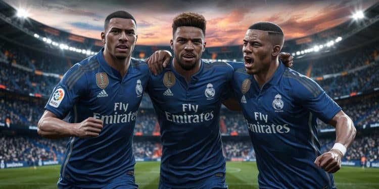 L’incroyable ascension de Mbappé, Tchouaméni et Mendy au Real Madrid - Viral Mag Découvrez le parcours exceptionnel de Kylian Mbappé Aurélien Tchouaméni et Ferland Mendy trois talents français qui brillent sous les couleurs du Real Madrid en Ligue des Champions Viral Mag
