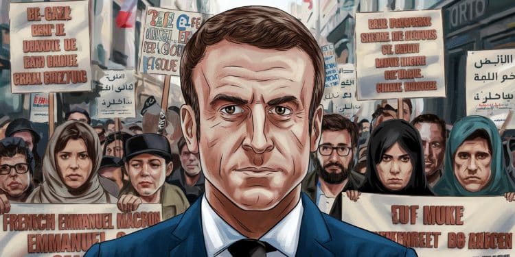 Macron Interpellé sur Gaza : La Polémique Enfle - Viral Mag Emmanuel Macron vivement interpellé à Montréal par des manifestants critiquant la position française sur le conflit à Gaza Le président tente de répondre aux accusations   Viral Mag