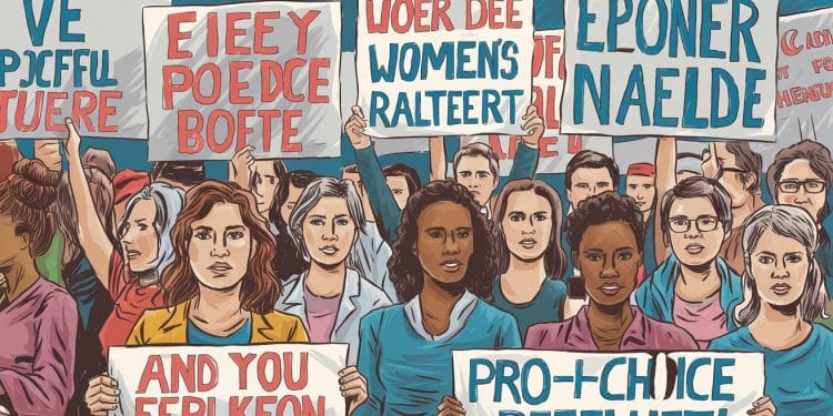 Des milliers de manifestants descendent dans les rues en France pour défendre le droit à lavortement Découvrez les enjeux de ces rassemblements   Viral Mag