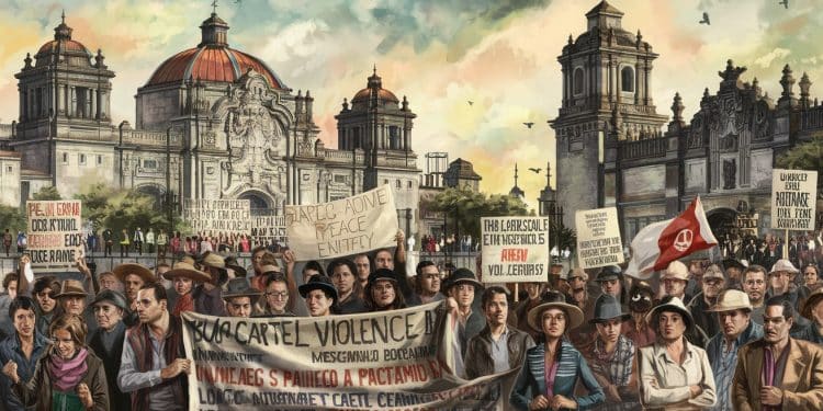 Mexique : Le réveil citoyen contre la violence du cartel - Viral Mag Des centaines de Mexicains manifestent pour exiger un plan de paix face à la recrudescence des violences attribuées à un cartel de la drogue Viral Mag