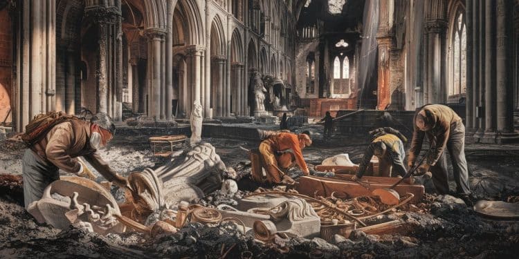 Redécouverte Historique à Notre-Dame Après l’Incendie - Viral Mag Plongez dans les découvertes archéologiques fascinantes réalisées à Notre Dame suite à lincendie de 2019 Un voyage captivant à travers lhistoire Viral Mag