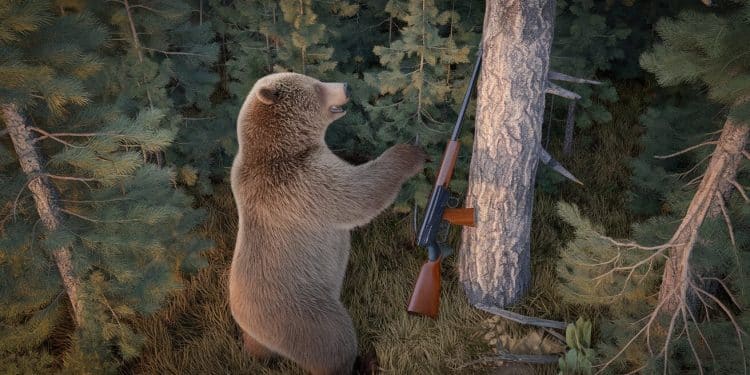 Un enfant de 12 ans abat un ours pour sauver son père aux États-Unis - Viral Mag Un garçon de 12 ans a sauvé son père lors dune partie de chasse en abattant avec sang froid un ours qui les attaquait Une intervention décisive et courageuse Viral Mag