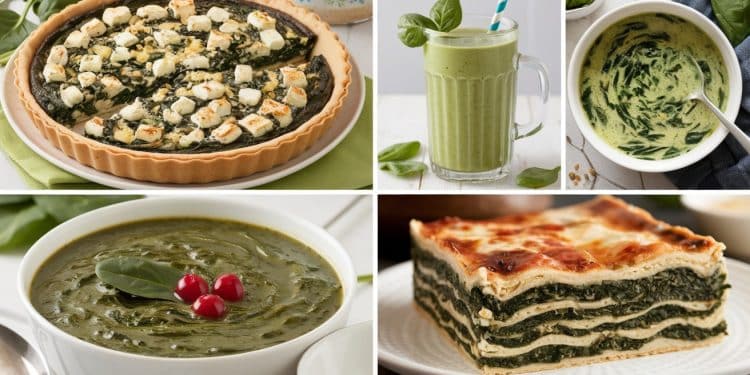 20+ Recettes d’Épinards à Réaliser pour une Cuisine Saine et Savoureuse - Viral Mag Découvrez notre sélection de plus de 20 recettes délicieuses et saines à base dépinards pour profiter pleinement de ce super aliment riche en nutriments Des idées créatives pour cuisiner les épinards à toutes les sauces    Viral Mag