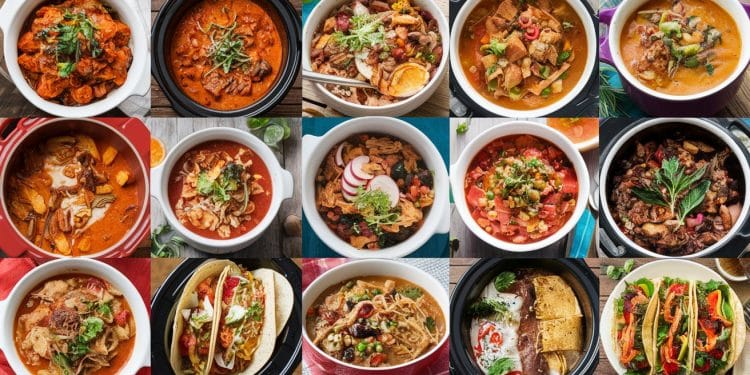 24 Recettes Débordantes de Protéines à 400 Calories ou Moins en Cocotte Minute - Viral Mag Découvrez 24 recettes riches en protéines et faibles en calories à préparer facilement en cocotte minute pour des dîners sains et savoureux Viral Mag