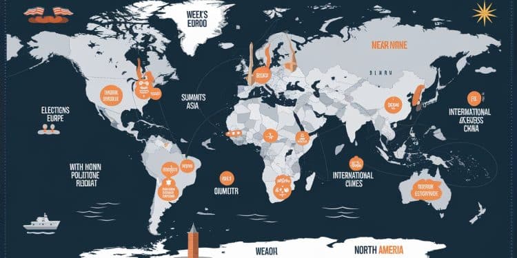 Agenda International : Semaine Décisive Pour l’Avenir - Viral Mag Des événements majeurs se profilent cette semaine sur la scène internationale déterminants pour lavenir économique et politique mondial Viral Mag