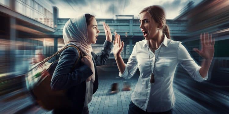 Agression d’une professeure après une demande de retrait du voile : Un incident choquant à Tourcoing - Viral Mag Une élève voilée a violemment agressé une enseignante qui lui avait demandé de retirer son voile islamique dans la cour dun lycée à Tourcoing Découvrez les détails de cet incident choquant Viral Mag