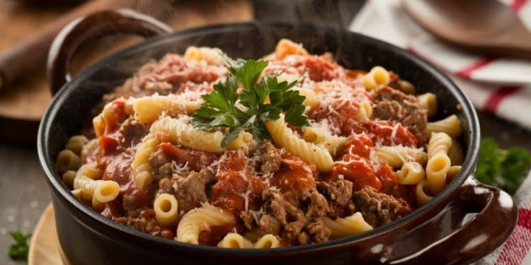 American Goulash : Le Plat Familial Économique et Délicieux - Viral Mag Découvrez la recette incontournable de lAmerican Goulash ce plat familial économique et savoureux qui ravira petits et grands Facile à préparer en un rien de temps Viral Mag
