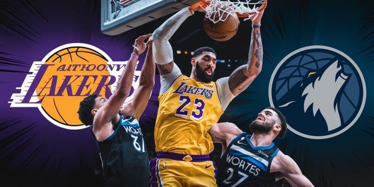 Anthony Davis Éblouit Pour le Premier Match Des Lakers - Viral Mag Anthony Davis sort le grand jeu lors de la victoire des Lakers face aux Timberwolves Le pivot signe un double double XXL pour lancer la saison Viral Mag