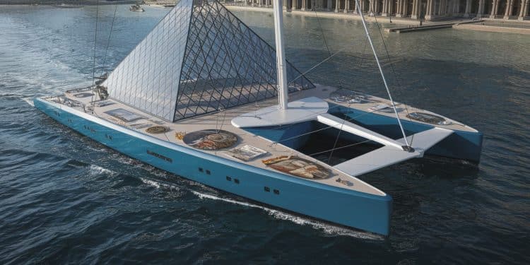 Découvrez Art Explorer le plus grand catamaran du monde transformé en musée itinérant par le Louvre pour une mission de démocratisation culturelle inédite   Viral Mag