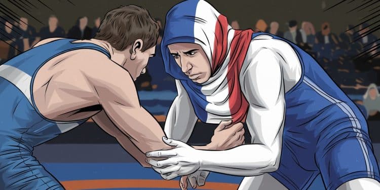 Lutte  prières dans les vestiaires athlètes voilées Un sport gangrené par un islam conquérant en France  Enquête sur un phénomène inquiétant   Viral Mag