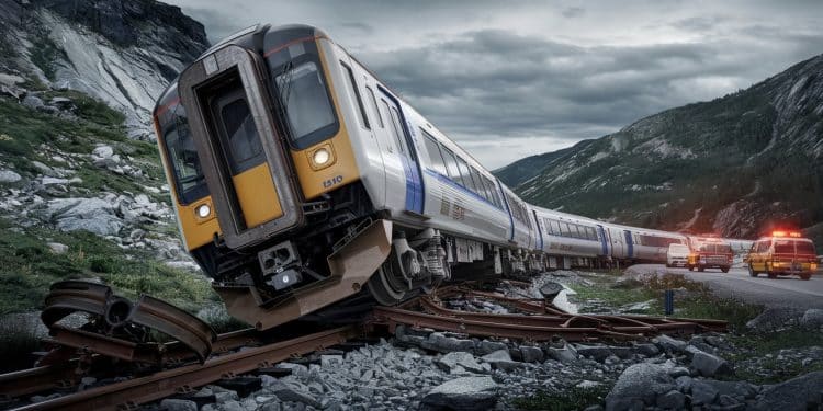 Déraillement de train en Norvège : plusieurs blessés, les secours se mobilisent - Viral Mag Un train reliant Trondheim à Bodø avec 50 à 70 passagers à bord a déraillé ce jeudi 24 octobre en Norvège faisant plusieurs blessés Les secours sont sur place Viral Mag